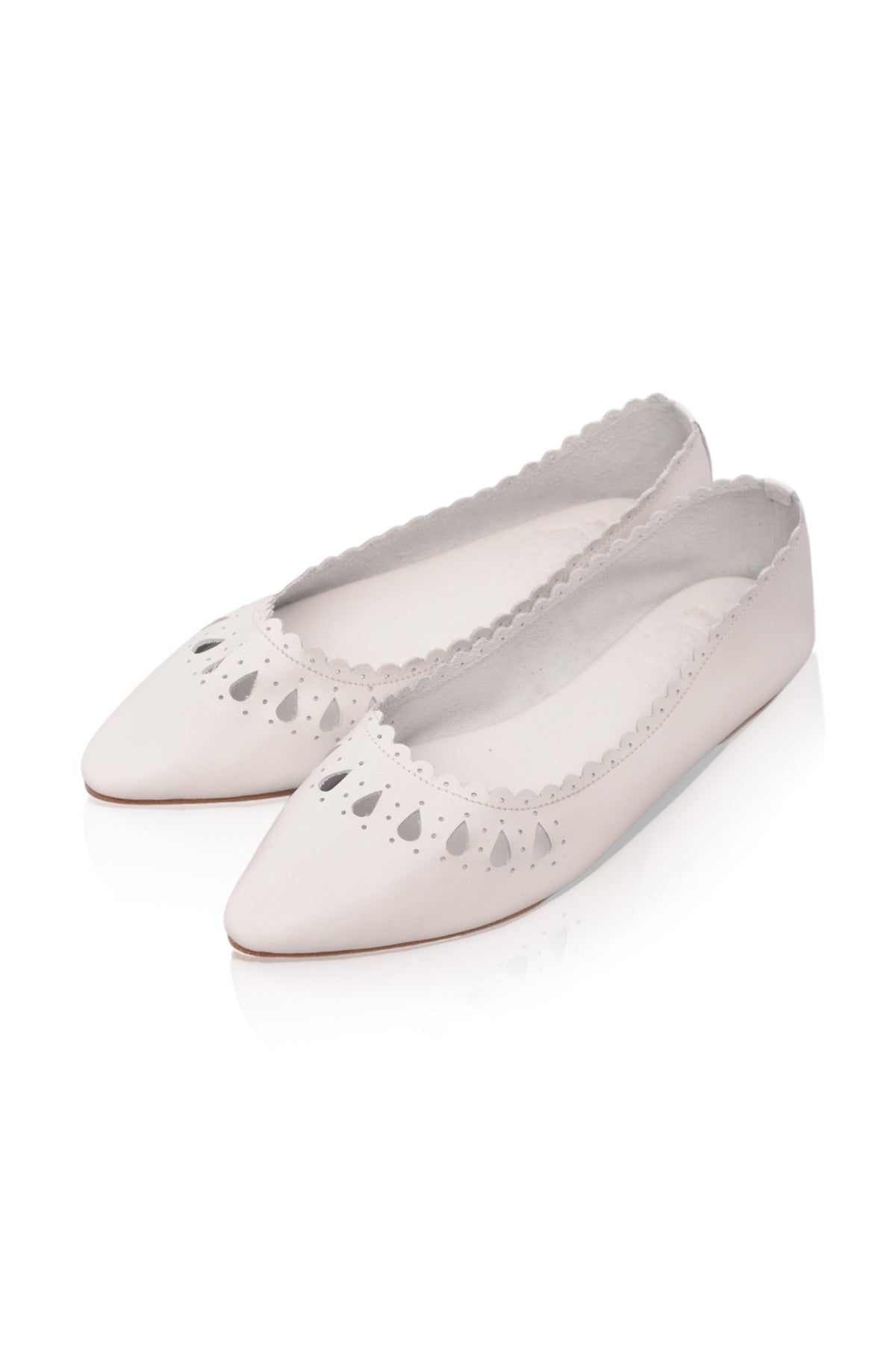Pair of black pointed-toe shoes on a white background