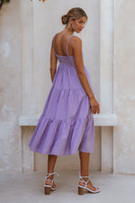 Rafaela Strappy Linen Midi Dress