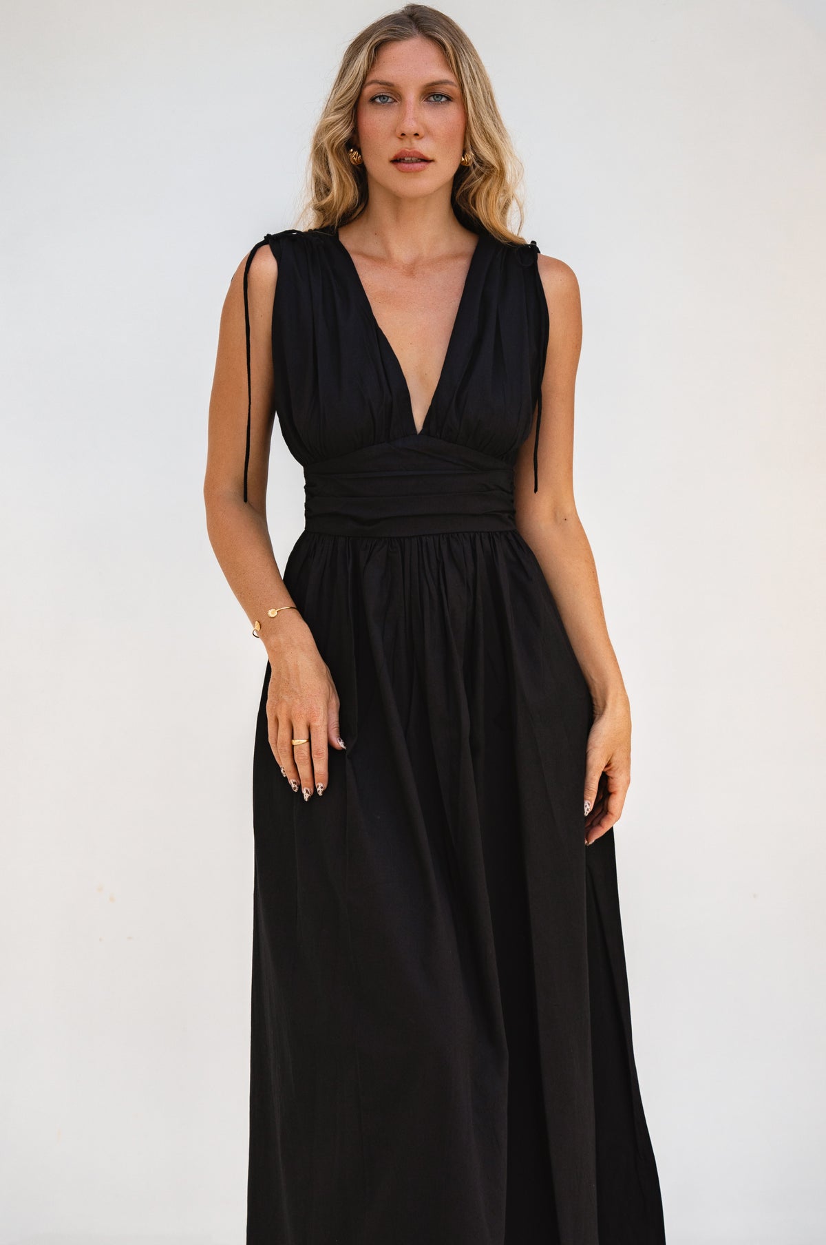 Rafina Goddess Cotton Maxi Dress