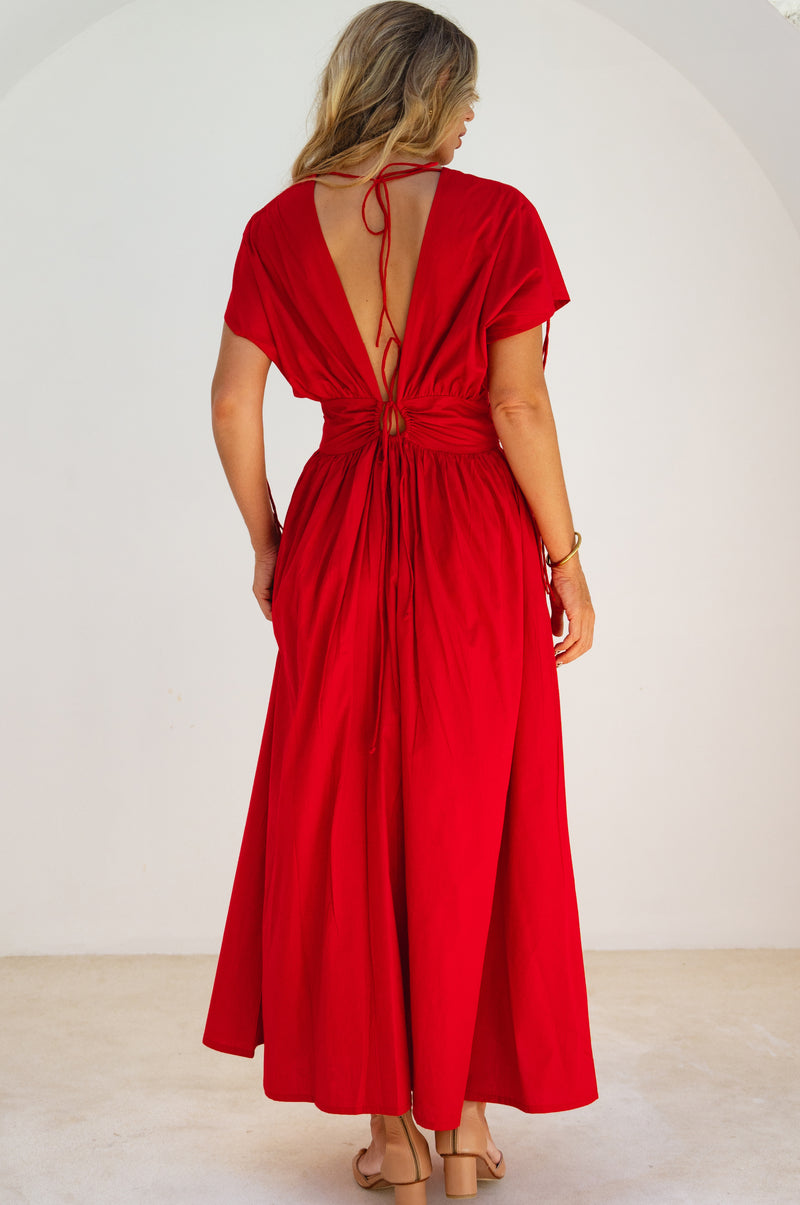 Rafina Goddess Cotton Maxi Dress