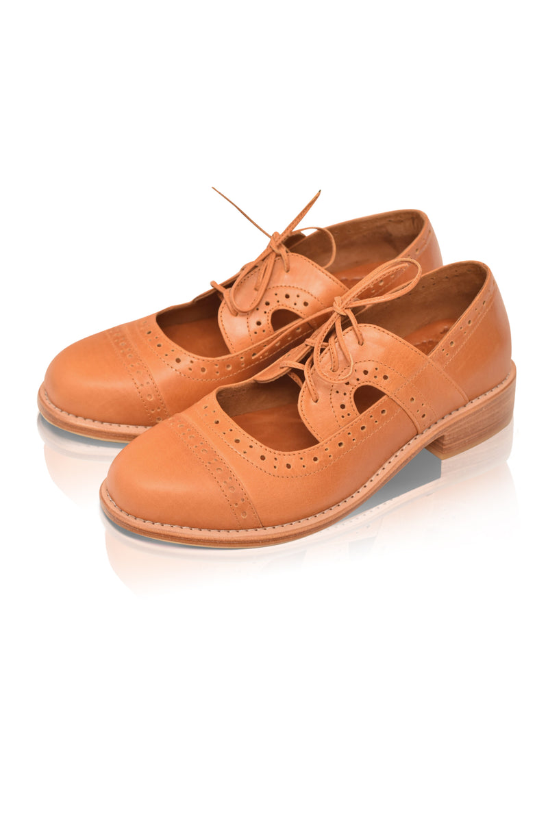 Scandinavia Leather Oxfords (Sz. 4, 5 & 10, 12)