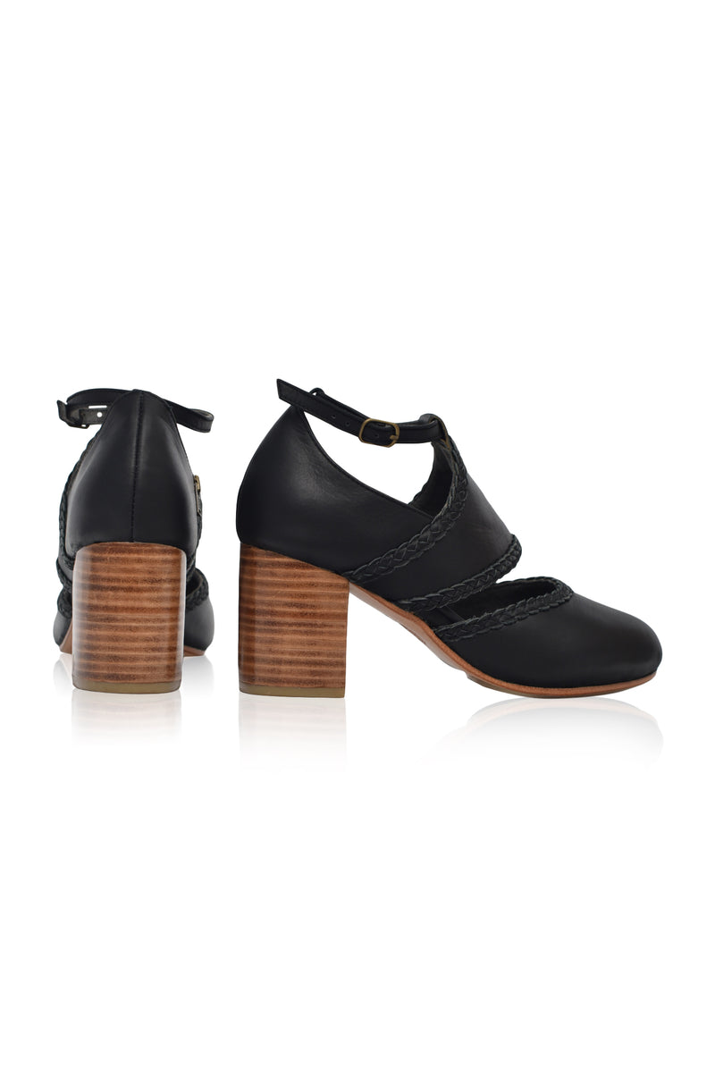 Serenity Leather Heels (Sz 6 & 12)