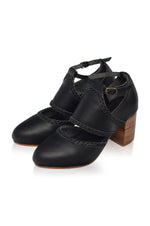 Serenity Leather Heels (Sz 6 & 12)