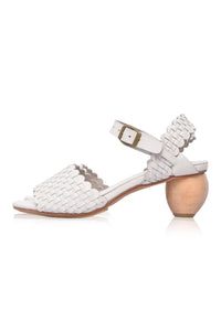 Sicily Wooden Heel Woven Sandals (Sz. 10)