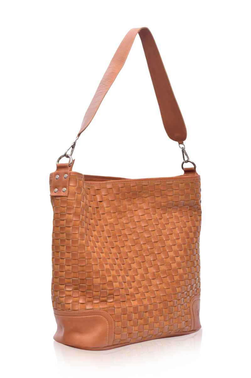 Soho Lane Woven Leather Shoulder Bag (Sale)