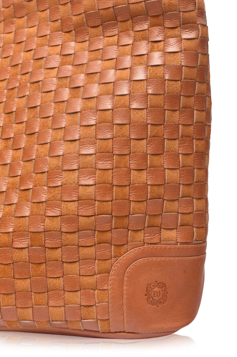 Soho Lane Woven Leather Shoulder Bag