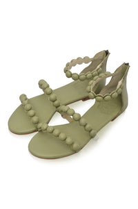 Leather sandals, leather sole detail — handmade by Bali ELF