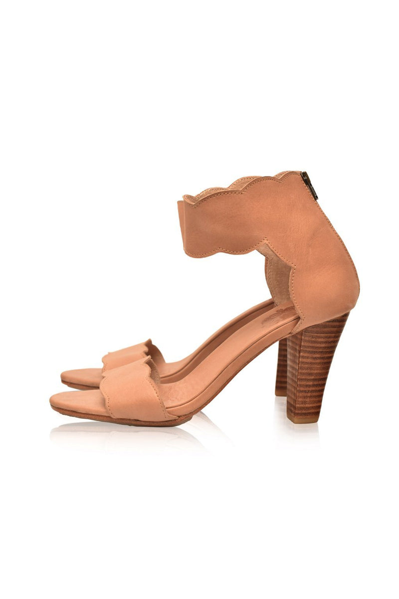 Spanish Mystery Leather Heels (Sz. 7 & 9)