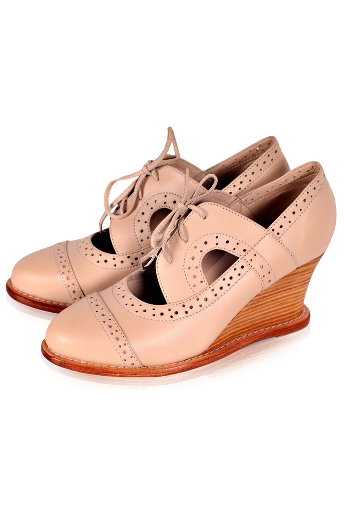 Stockholm Oxford Wedges (Sz. 8.5)