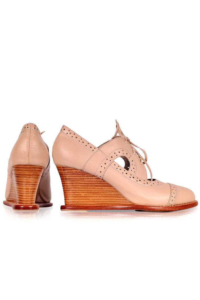Stockholm Oxford Wedges (Sz. 8.5)