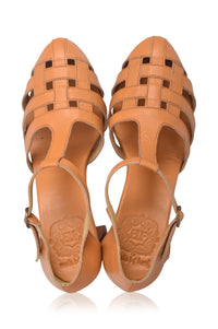 Sydney Woven Leather Heels (Sz. 9.5)
