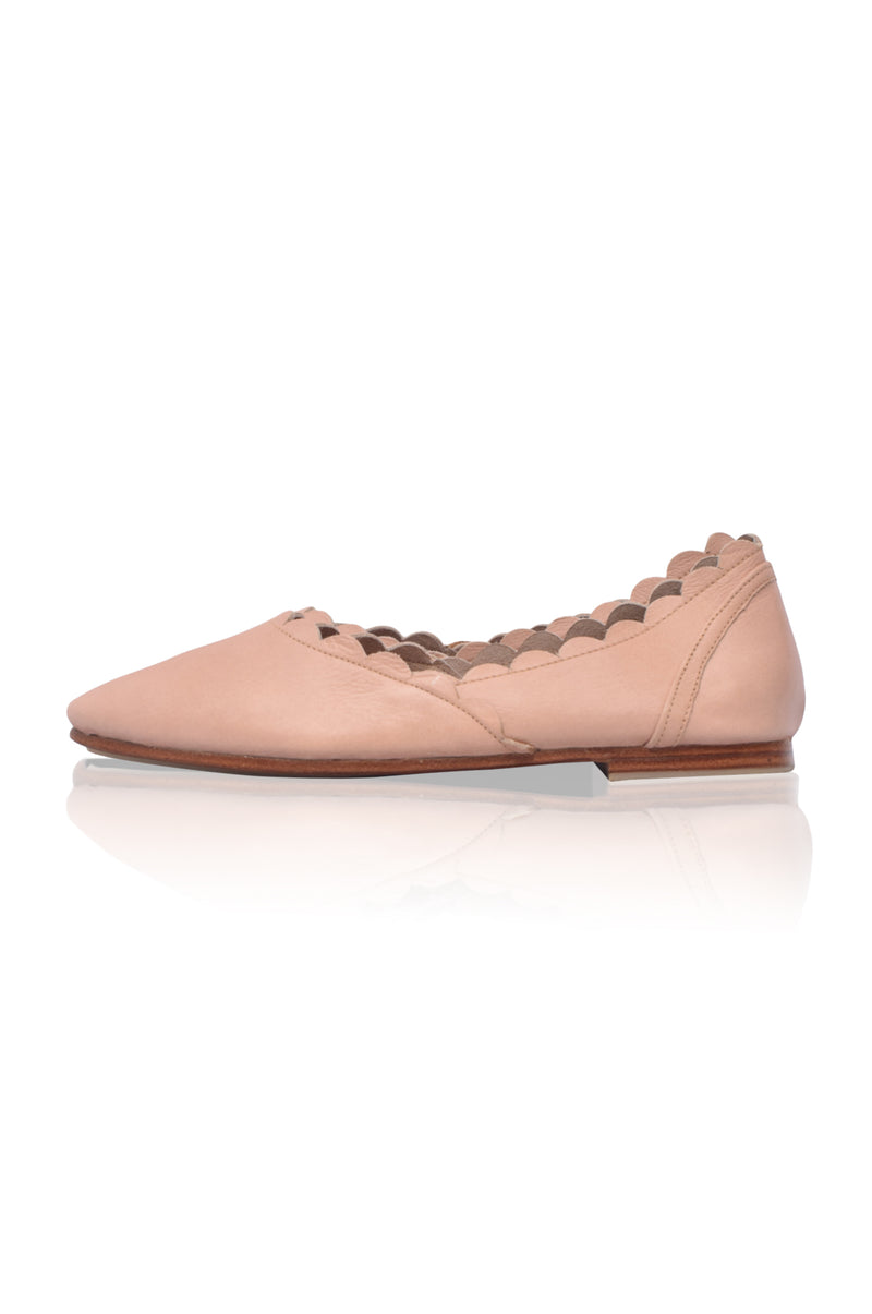 Valentina Leather Ballet Flats (Sz. 4 & 9)