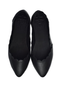 Valentina Leather Ballet Flats (Sz. 4)