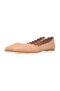 Valentina Leather Ballet Flats (Sz. 4, 7.5 &10.5)