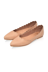 Valentina Leather Ballet Flats (Sz. 4, 7.5 &10.5)