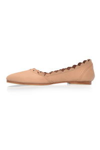 Valentina Leather Ballet Flats (Sz. 4, 7.5 &10.5)
