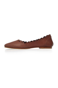 Valentina Leather Ballet Flats (Sz. 4, 7.5 &10.5)