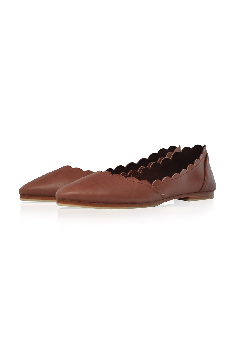 Valentina Leather Ballet Flats (Sz. 5, 8.5 & 9)