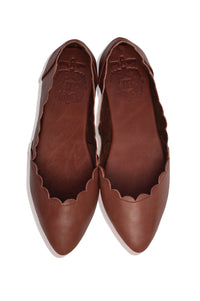 Valentina Leather Ballet Flats (Sz. 4, 7.5 &10.5)
