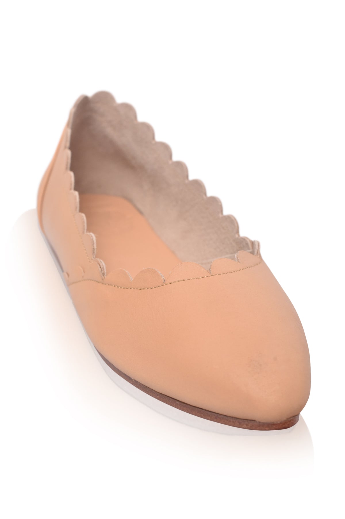 Valentina Leather Ballet Flats (*Sz. 8.5)