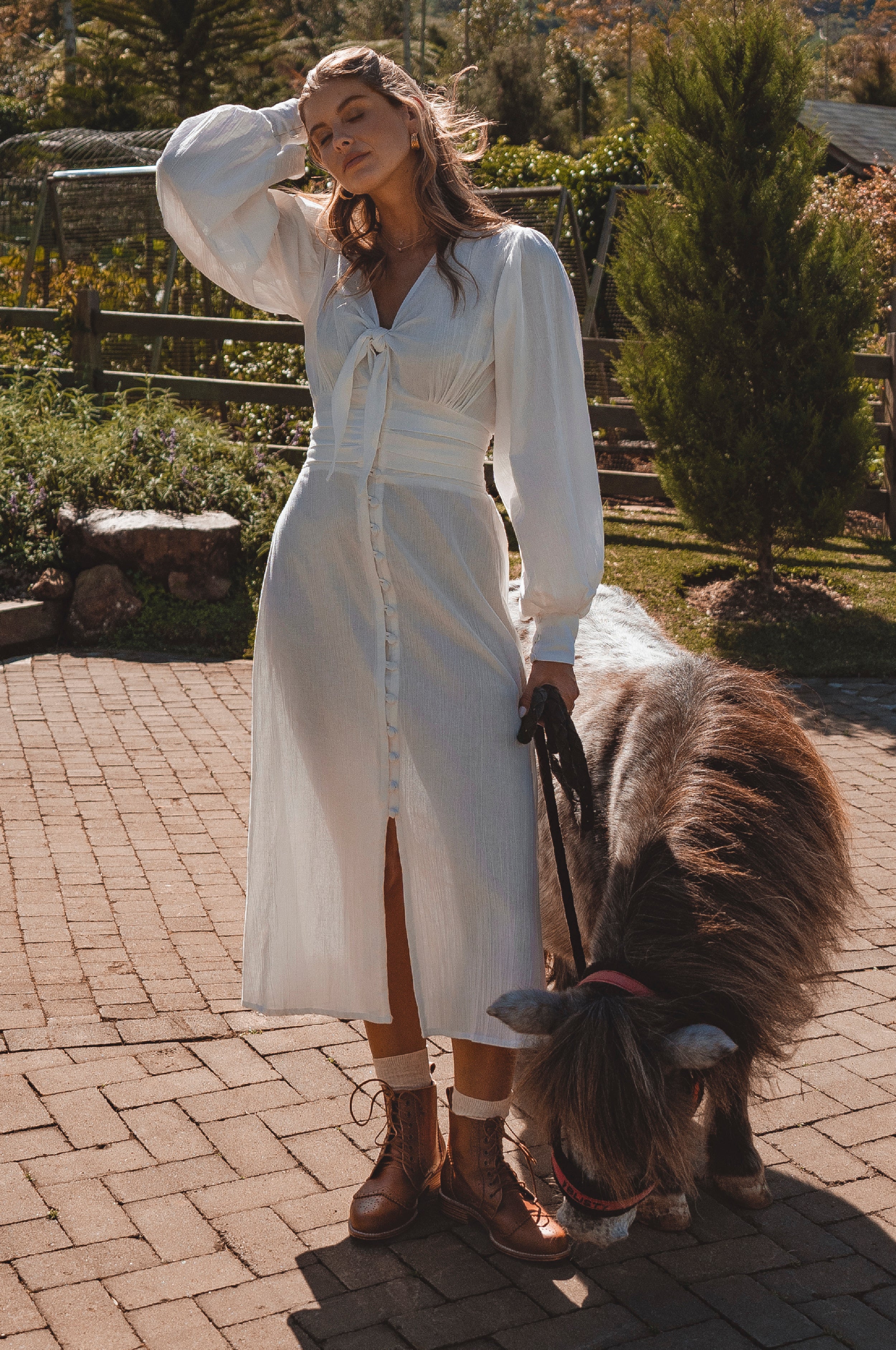 Velvet Sky. Linen Shirt Midi Dress – ELF