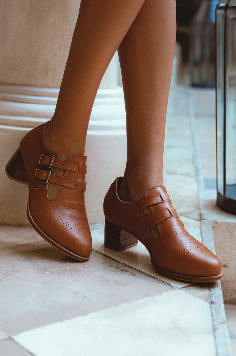 Vienna Low Ankle Leather Booties