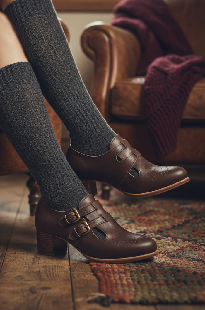 Vienna Low Ankle Leather Booties