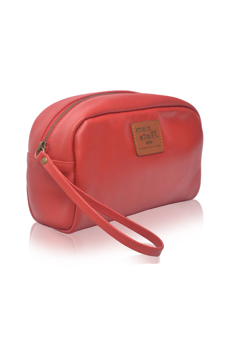 Wander Personalized Leather Cosmetic Bag