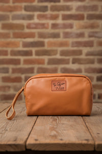 Wander Personalized Leather Cosmetic Bag