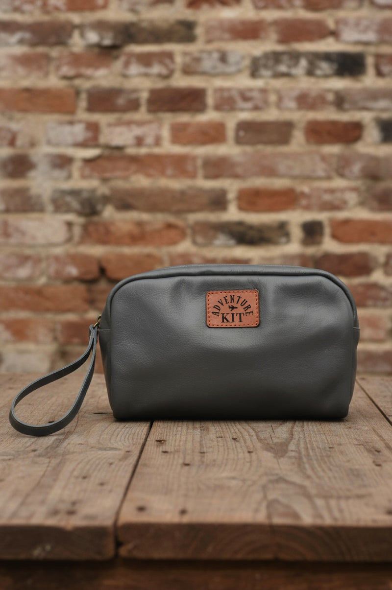 Wander Personalized Leather Cosmetic Bag