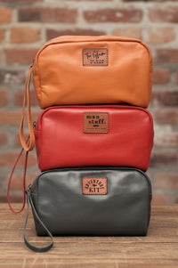 Wander Personalized Leather Cosmetic Bag