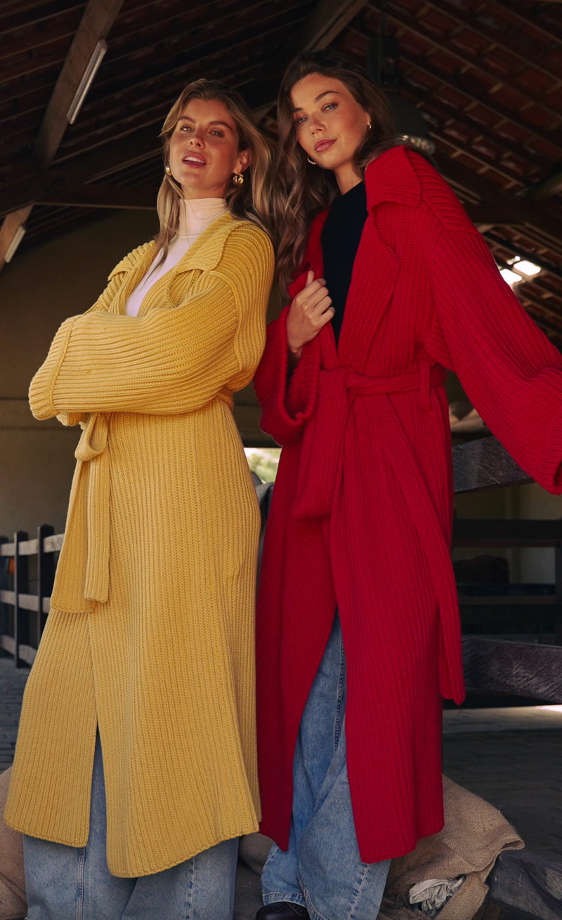 Warm Night Long Knitted Coat