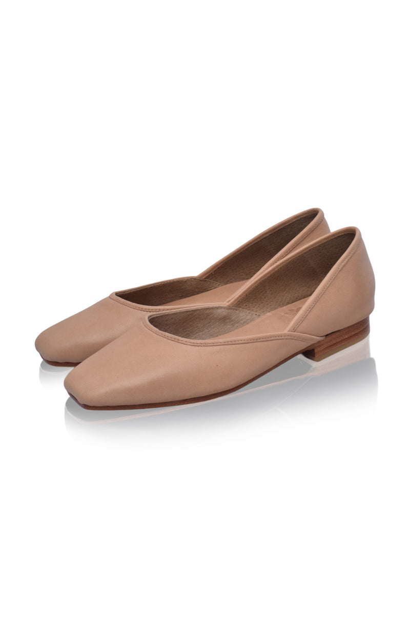 Amore Square Toe Ballet Flats