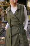 Arden Belted Vest Trench