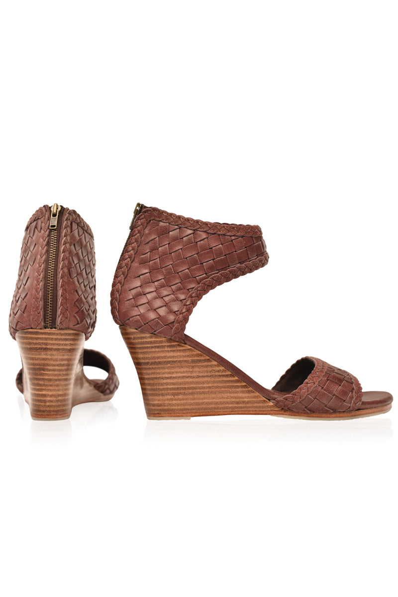 Athena Leather Wedges