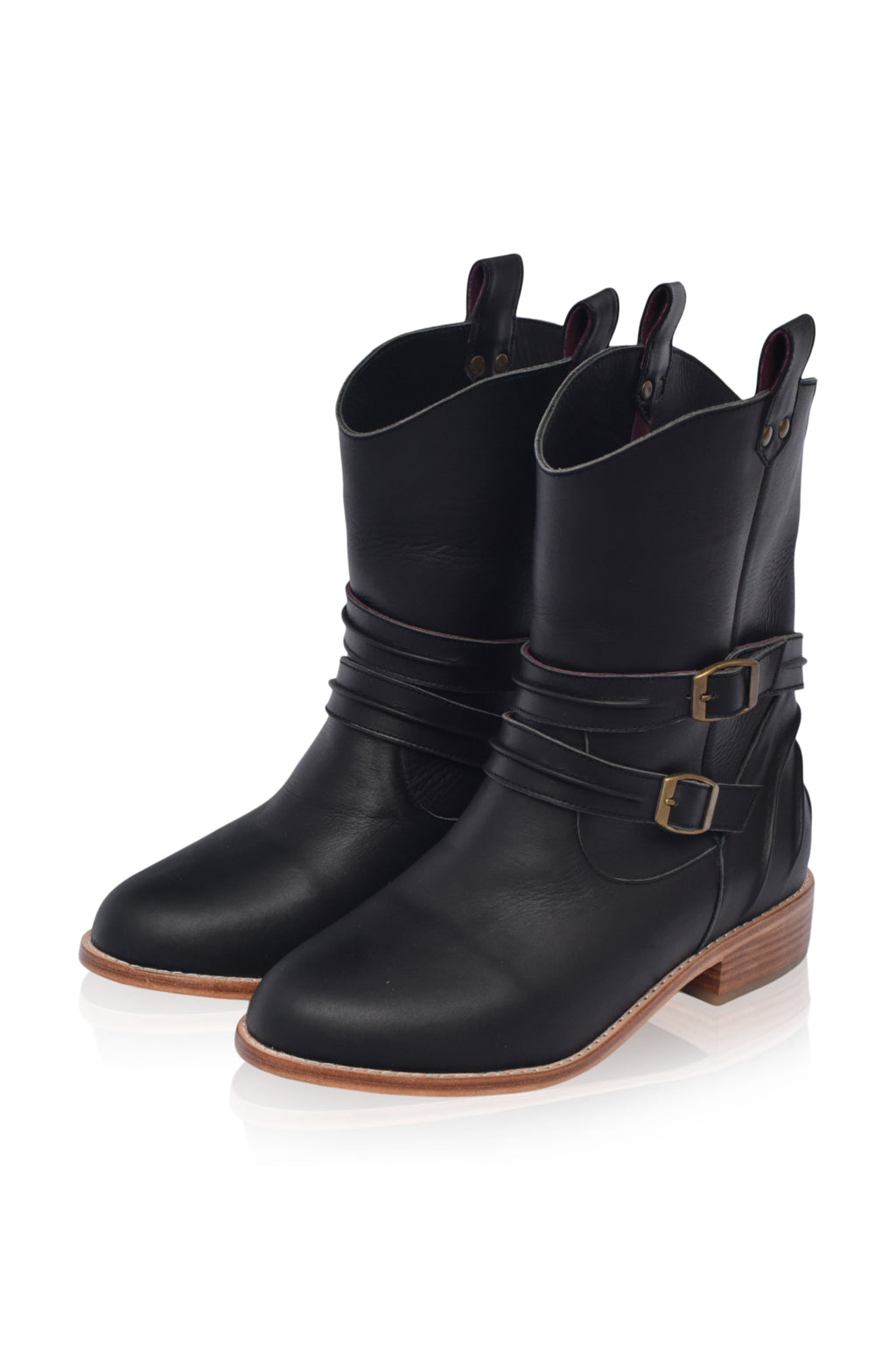 Barcelona Leather Boots (Sz. 9)