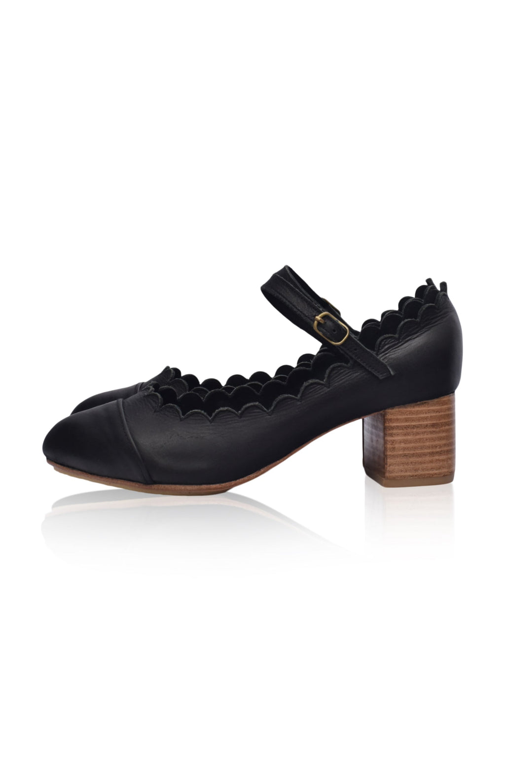 Bonita Mary Jane Leather Heels