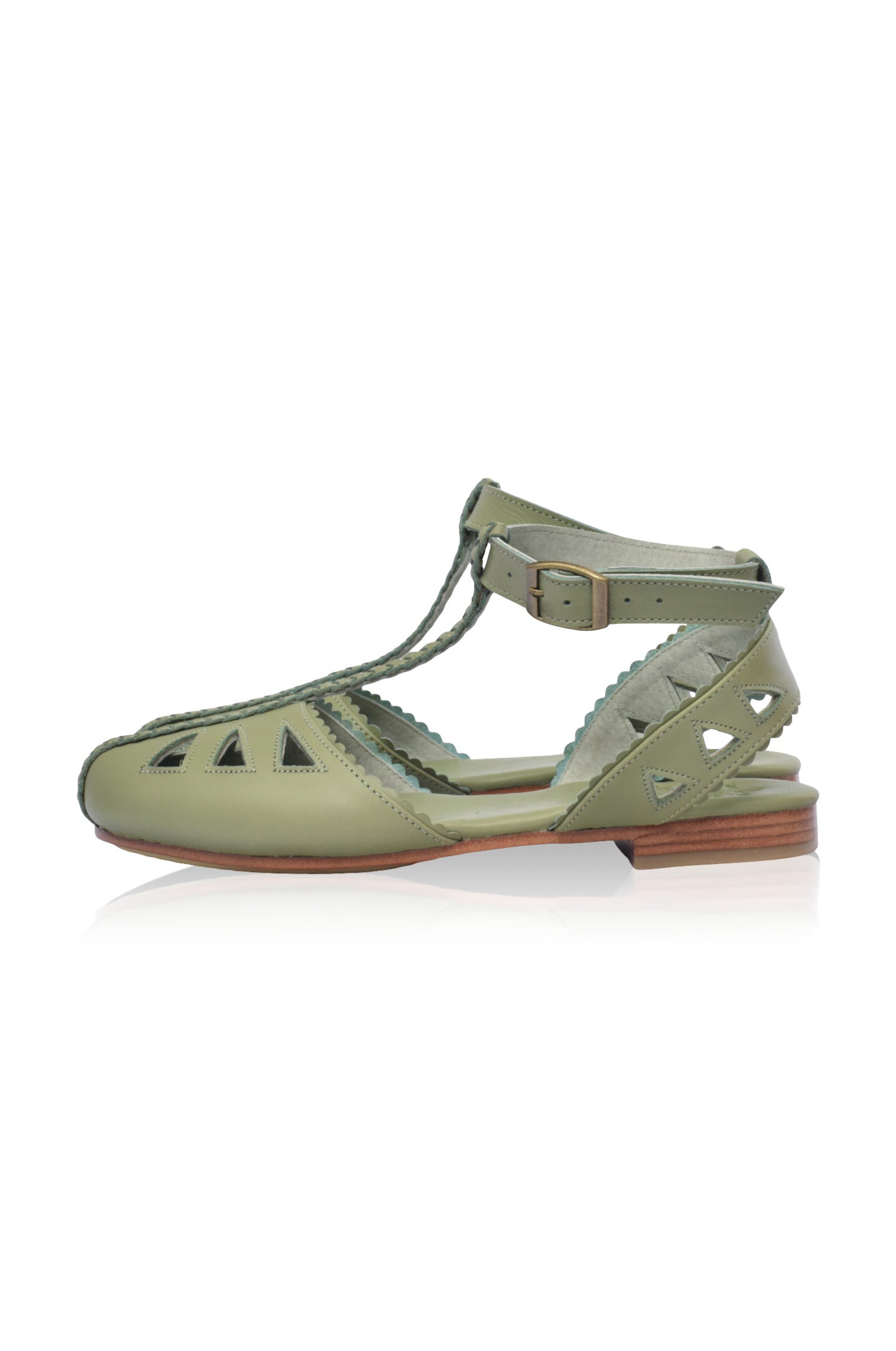 Bounty T-strap Leather Sandals. – ELF
