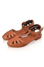 Leather Shoes - Bounty T-strap Leather Sandals