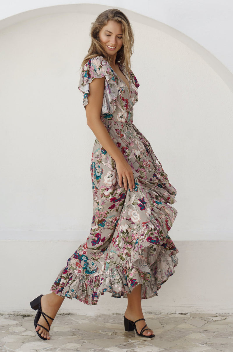 Carmen Wrap Maxi Dress