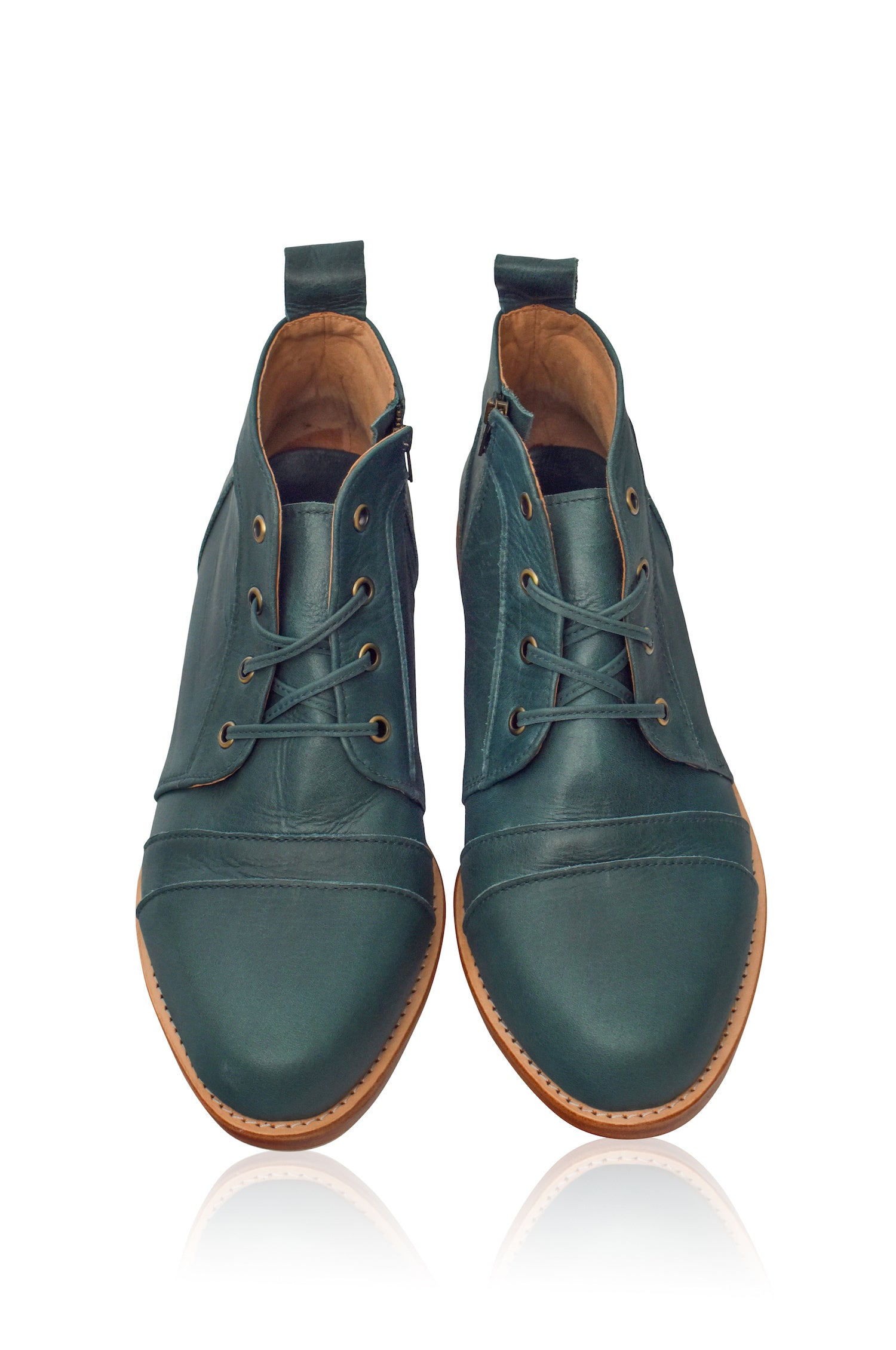 Passage Lace Up Boots - Emerald / 8.5