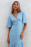 Donna Button Down Midi Dress