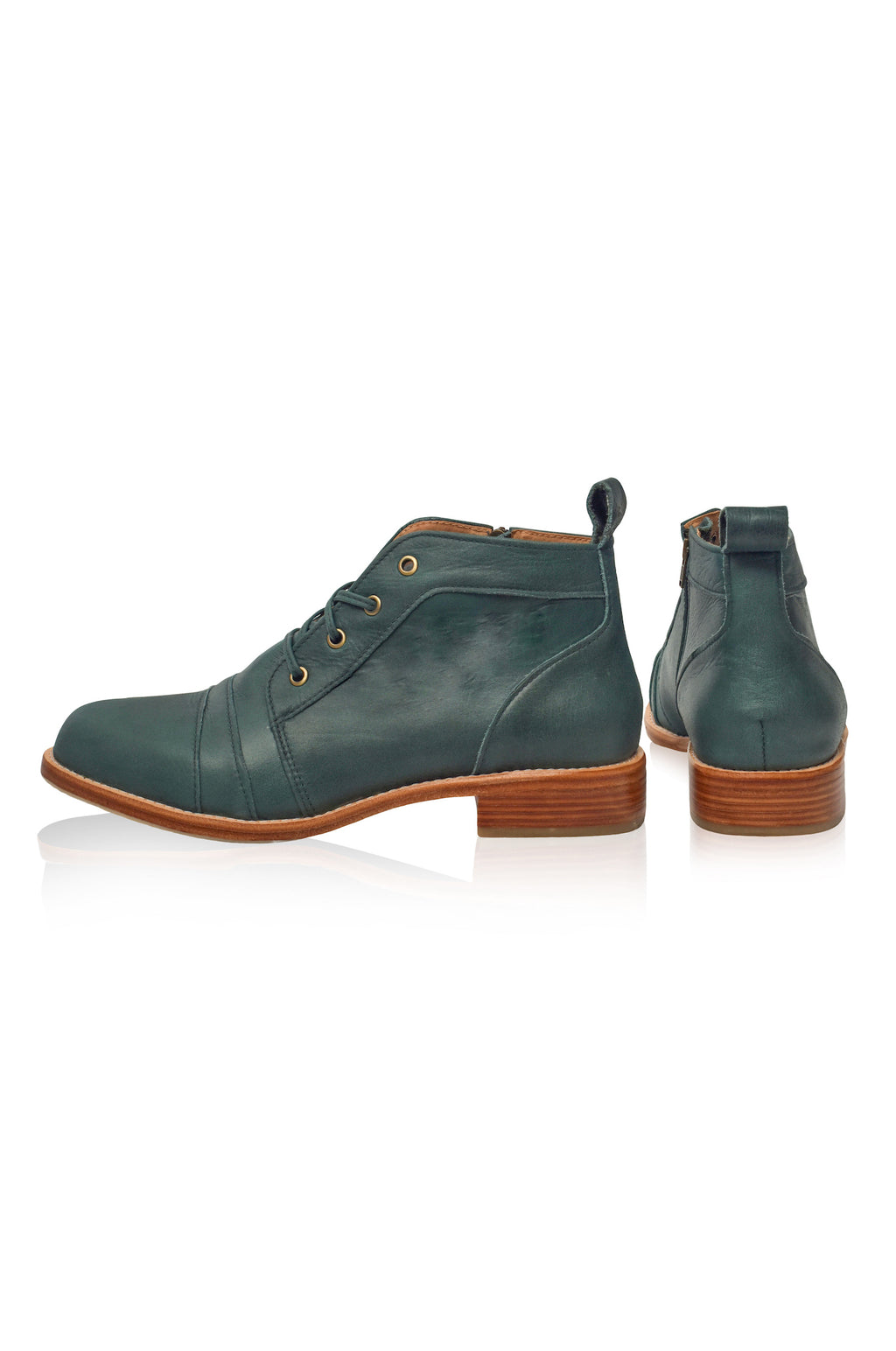Passage Lace Up Boots - Emerald / 8.5