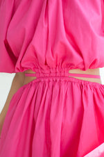 Eva Poplin Cotton Cutout Midi Dress