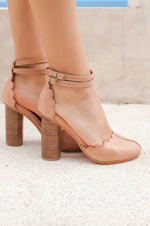 Flamingo Leather Heels