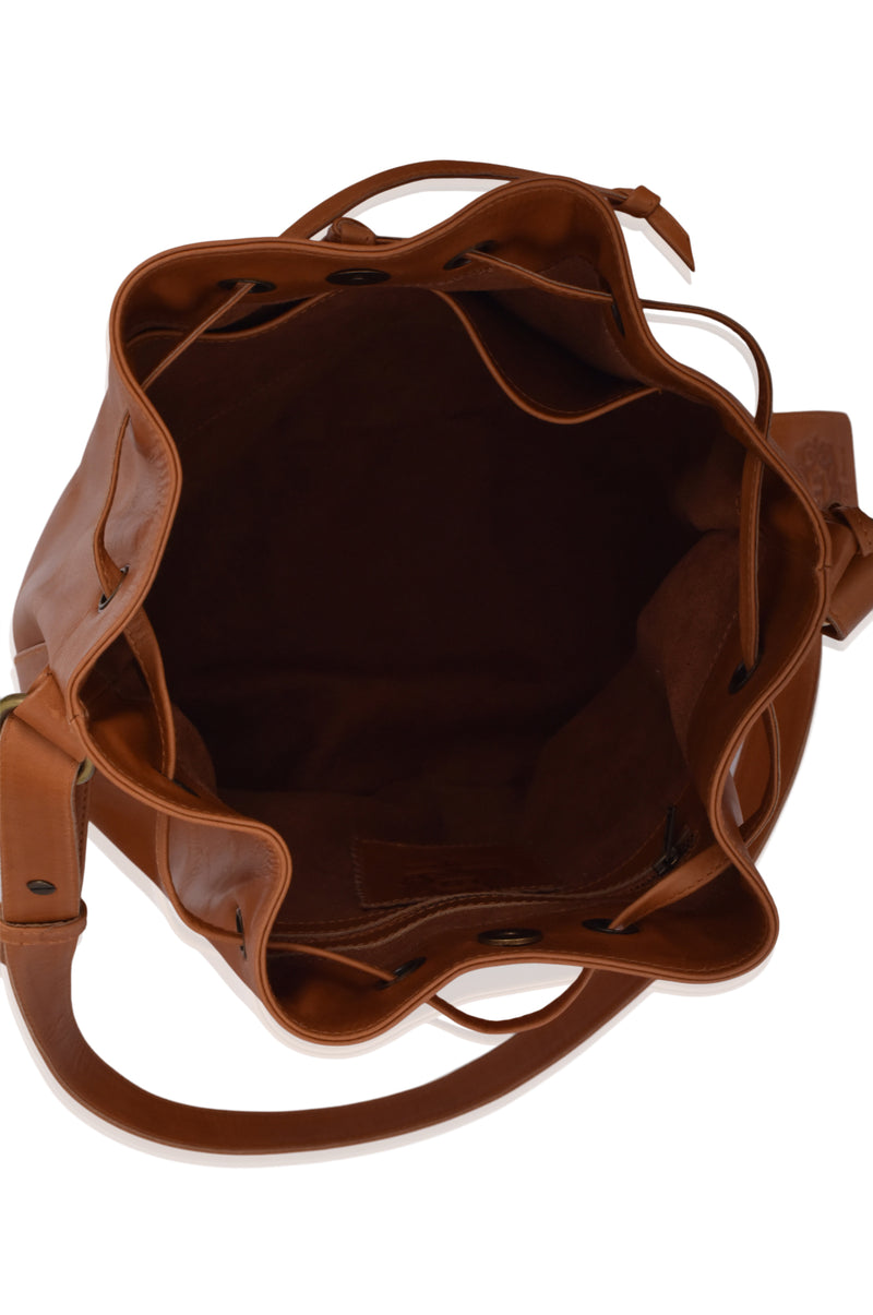 Longchamp Vintage Drawstring Leather Purse