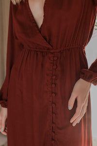 Greta Long Sleeve Midi Dress (Sale)