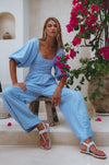 Heaven Bay Linen Jumpsuit