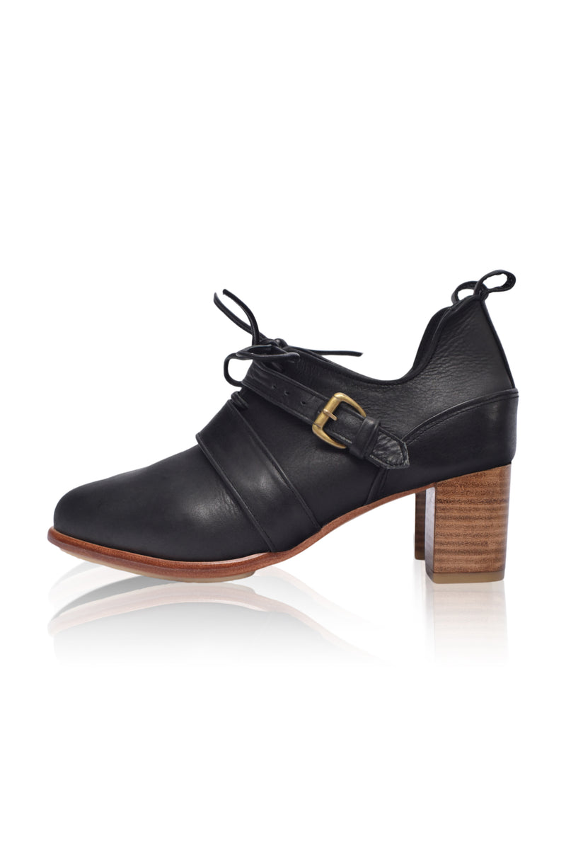 Josephine Lace up Leather 5 cm Heels (Sz. 9)