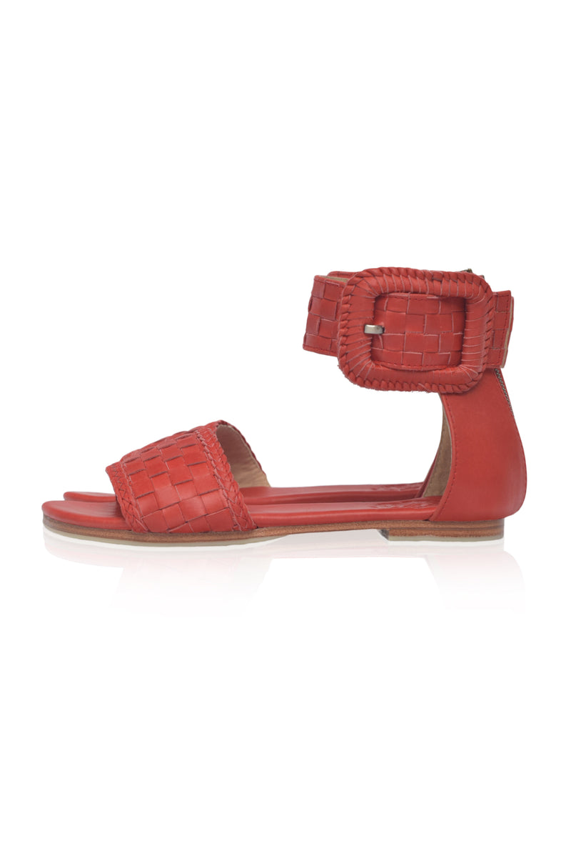 woven upper sandals